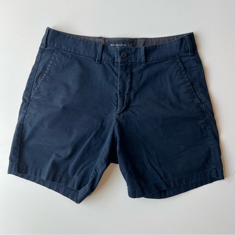 Lot of 2 Abercrombie & Fitch shorts - Medium - blue and chino